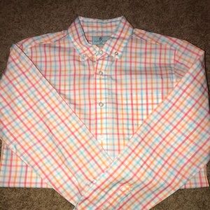 Boys long sleeve button down shirt.